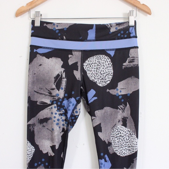 Lululemon Inspire Crop II Art Pop Black Multi Size 4 - Picture 2 of 7